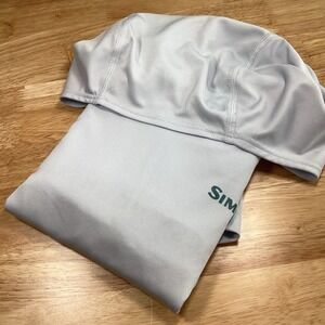 Youth Simms Performance hooded tee blue long sleeved Medium
